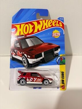 Hot Wheels 2026 Drift Box Toy Car - Red